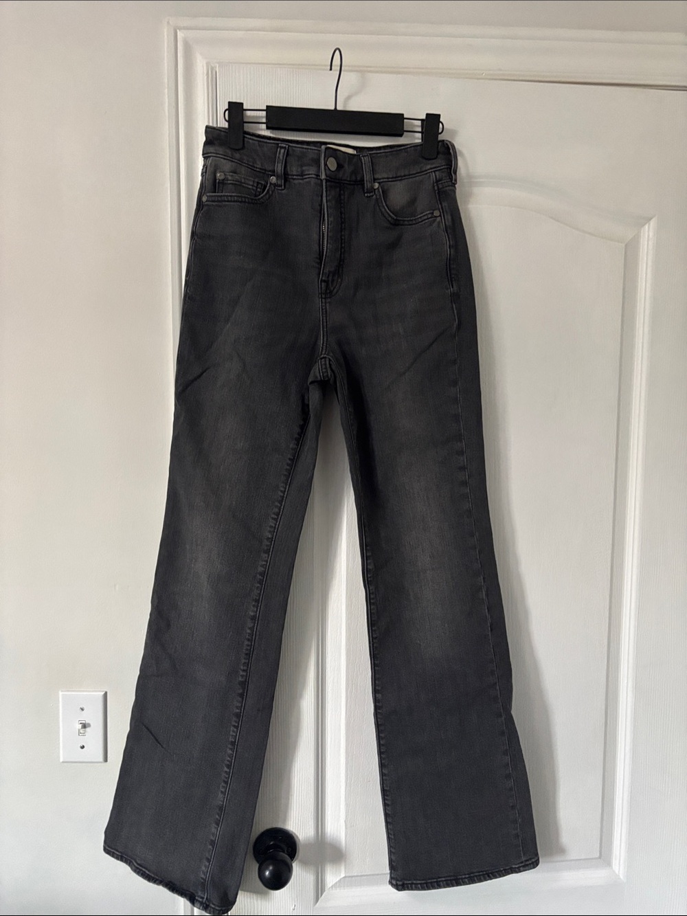 Dynamite Black Flare Jeans - High Rise Wide Leg